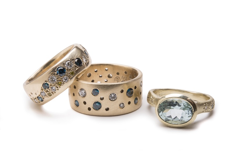 Debra Fallowfield | Gold Rings  | McAtamney Gallery and Design store | Geraldine NZ